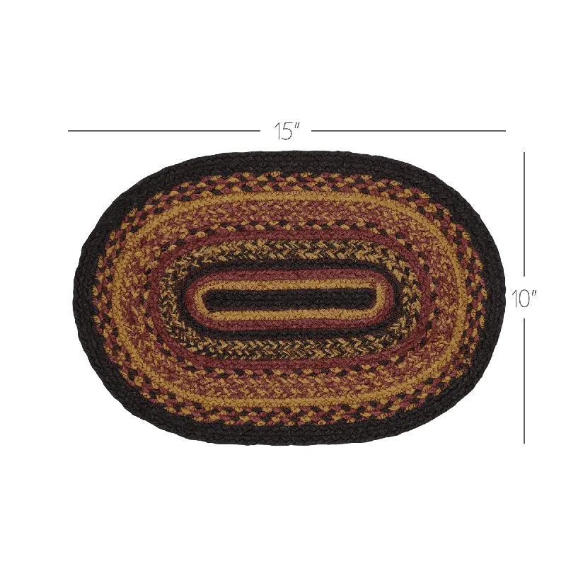 Bed skirts with a country - style patternHeritage Farms Jute Oval Placemat 10x15