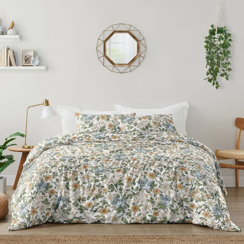 Latex - filled comforters with a bouncy texture and good supportVintage Floral Blue Yellow Girl 3pc Full/Queen Comforter Set Green Gold Orange Taupe White Shabby Chic Rose Flower Boho Bohemian Latex - filled comforters with a bouncy texture and good supportVintage Floral Blue Yellow Girl 3pc Full/Queen Comforter Set Green Gold Orange Taupe White Shabby Chic Rose Flower Boho Bohemian