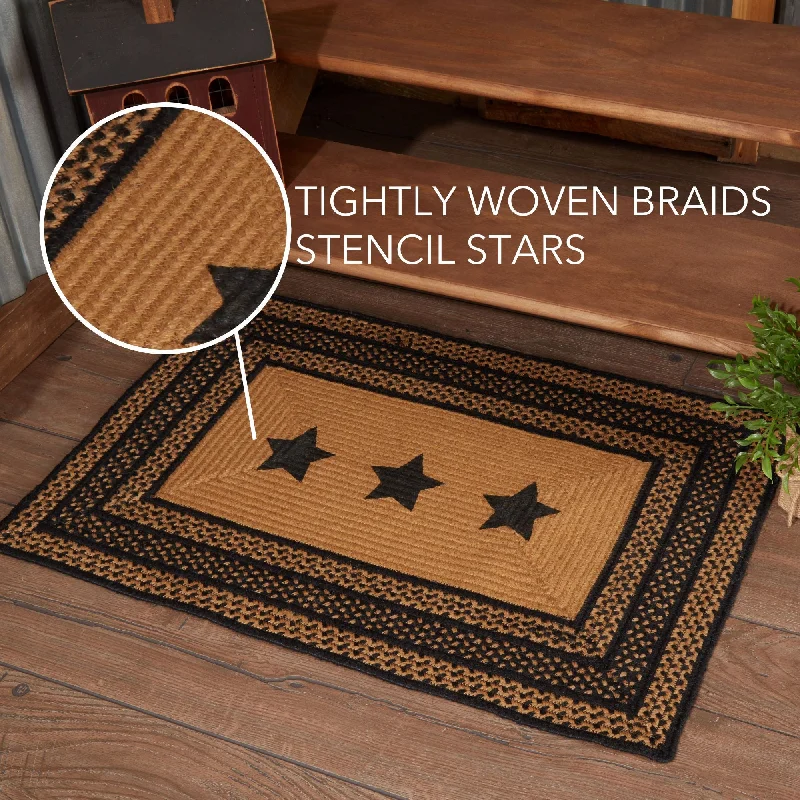 Bed skirts with a tie - back design for adjustabilityFarmhouse Jute Rug Rect Stencil Stars w/ Pad 24x36 Bed skirts with a tie - back design for adjustabilityFarmhouse Jute Rug Rect Stencil Stars w/ Pad 24x36