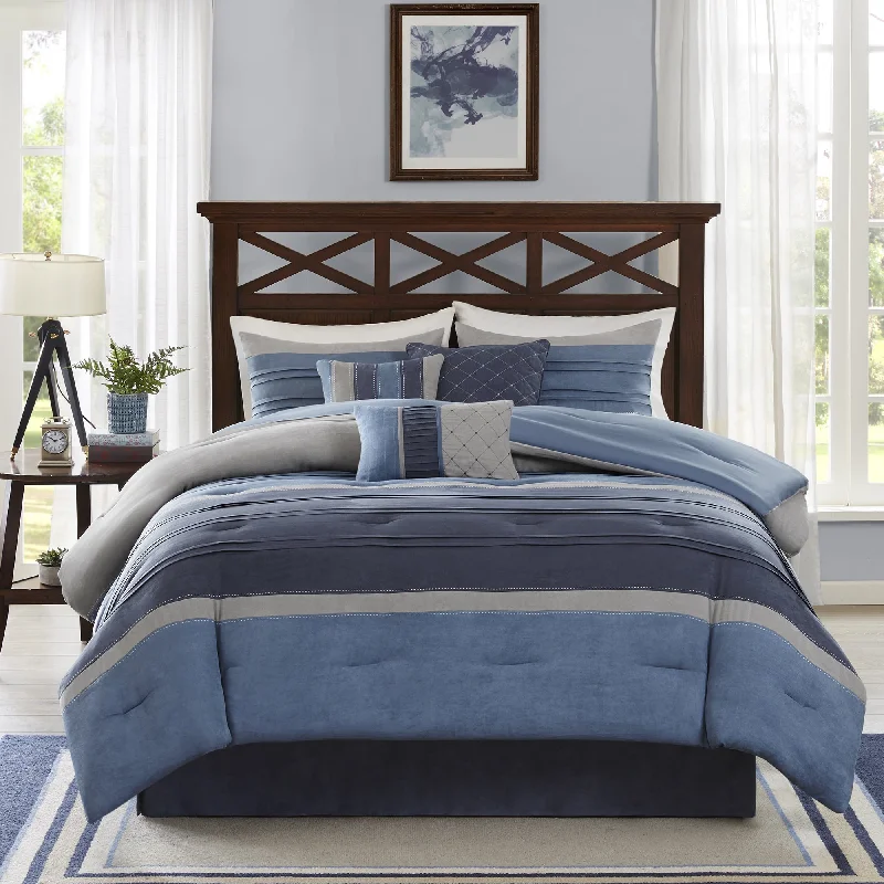 Full - size comforters suitable for full - sized beds in guest rooms or small bedroomsMadison Park Saban 7-Piece Comforter Set Full - size comforters suitable for full - sized beds in guest rooms or small bedroomsMadison Park Saban 7-Piece Comforter Set